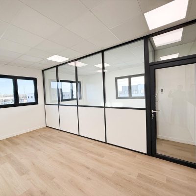 Cloison de bureau semi vitrée